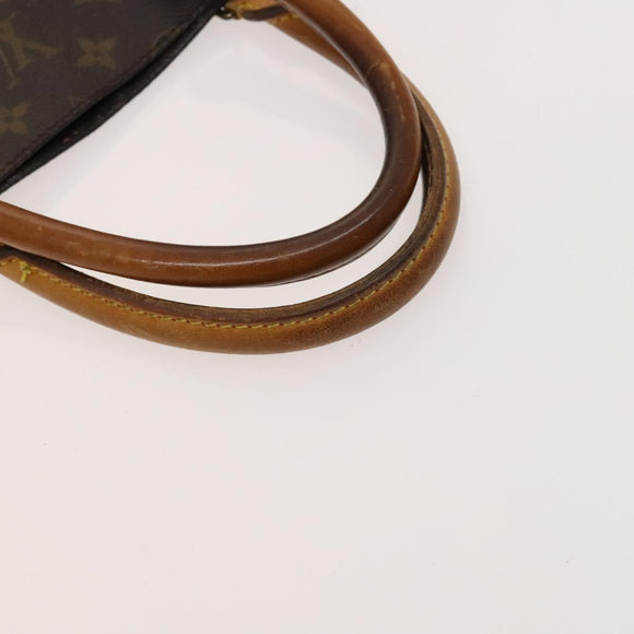 LOUIS VUITTON Monogram Sac Plat Hand Bag M51140 LV Auth 119012