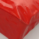 LOUIS VUITTON Monogram Vernis Reade MM Hand Bag Red Rouge M91086 LV Auth 119019-14