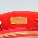 LOUIS VUITTON Monogram Vernis Reade MM Hand Bag Red Rouge M91086 LV Auth 119019-10