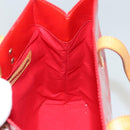 LOUIS VUITTON Monogram Vernis Reade MM Hand Bag Red Rouge M91086 LV Auth 119019-17