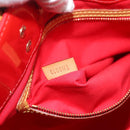 LOUIS VUITTON Monogram Vernis Reade MM Hand Bag Red Rouge M91086 LV Auth 119019-12