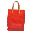 LOUIS VUITTON Monogram Vernis Reade MM Hand Bag Red Rouge M91086 LV Auth 119019-2