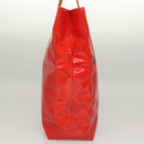 LOUIS VUITTON Monogram Vernis Reade MM Hand Bag Red Rouge M91086 LV Auth 119019-4