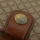 CELINE Macadam Canvas Shoulder Bag PVC Beige Gold Auth 119023-10