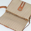 CELINE Macadam Canvas Shoulder Bag PVC Beige Gold Auth 119023-17