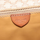 CELINE Macadam Canvas Shoulder Bag PVC Beige Gold Auth 119023-18