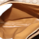 CELINE Macadam Canvas Shoulder Bag PVC Beige Gold Auth 119023-11