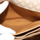 CELINE Macadam Canvas Shoulder Bag PVC Beige Gold Auth 119023-23