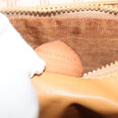 CELINE Macadam Canvas Shoulder Bag PVC Beige Gold Auth 119023-12