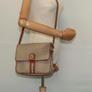 CELINE Macadam Canvas Shoulder Bag PVC Beige Gold Auth 119023-24