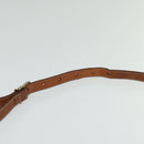 CELINE Macadam Canvas Shoulder Bag PVC Beige Gold Auth 119023-8