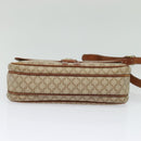 CELINE Macadam Canvas Shoulder Bag PVC Beige Gold Auth 119023-5