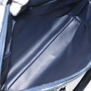 BALLY Hand Bag Leather Navy Gold Auth 119027-10