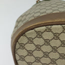 GUCCI GG Supreme Web Sherry Line Shoulder Bag PVC Beige Gold Auth 119029-14