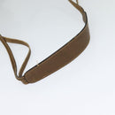 GUCCI GG Supreme Web Sherry Line Shoulder Bag PVC Beige Gold Auth 119029-7