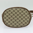 GUCCI GG Supreme Web Sherry Line Shoulder Bag PVC Beige Gold Auth 119029-9