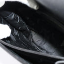 Salvatore Ferragamo Hand Bag Leather 2way Black Gold Auth 119032-19