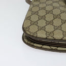 GUCCI GG Supreme Web Sherry Line Bag PVC Beige Gold 10 02 037 Auth 119034-9