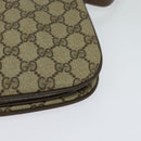 GUCCI GG Supreme Web Sherry Line Bag PVC Beige Gold 10 02 037 Auth 119034-14