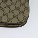 GUCCI GG Supreme Web Sherry Line Bag PVC Beige Gold 10 02 037 Auth 119034-16
