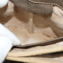 GUCCI GG Supreme Web Sherry Line Bag PVC Beige Gold 10 02 037 Auth 119034-22