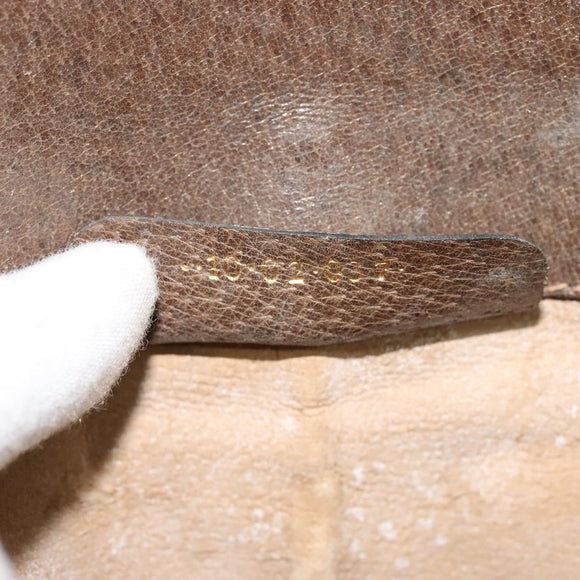 GUCCI GG Supreme Web Sherry Line Bag PVC Beige Gold 10 02 037 Auth 119034