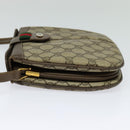 GUCCI GG Supreme Web Sherry Line Bag PVC Beige Gold 10 02 037 Auth 119034-3