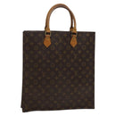 LOUIS VUITTON Monogram Sac Plat Hand Bag M51140 LV Auth 119040-1