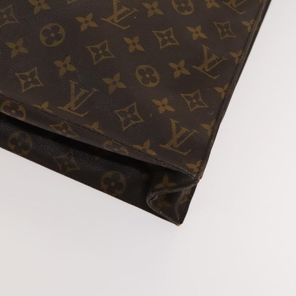 LOUIS VUITTON Monogram Sac Plat Hand Bag M51140 LV Auth 119040
