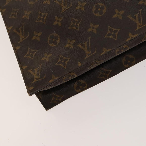 LOUIS VUITTON Monogram Sac Plat Hand Bag M51140 LV Auth 119040
