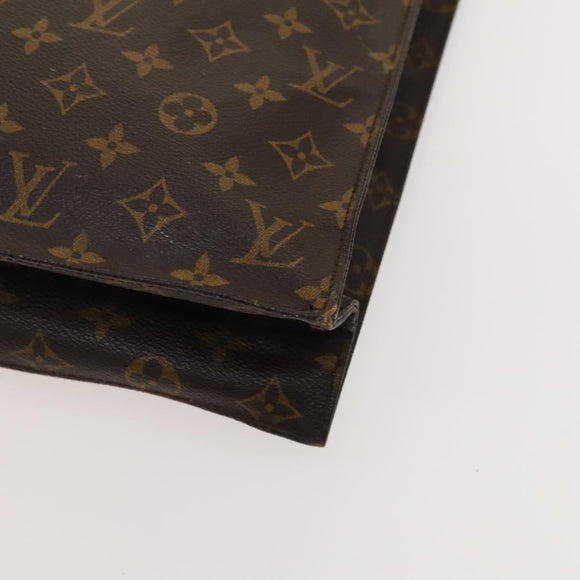 LOUIS VUITTON Monogram Sac Plat Hand Bag M51140 LV Auth 119040