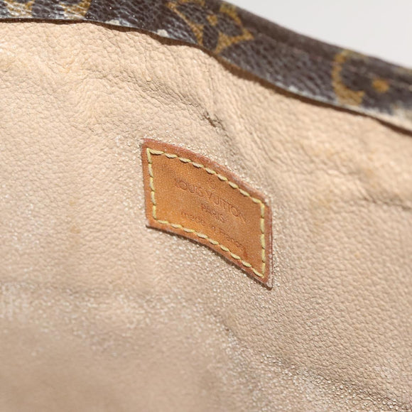 LOUIS VUITTON Monogram Sac Plat Hand Bag M51140 LV Auth 119040