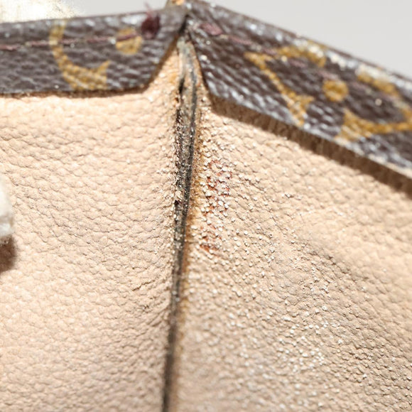 LOUIS VUITTON Monogram Sac Plat Hand Bag M51140 LV Auth 119040