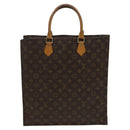 LOUIS VUITTON Monogram Sac Plat Hand Bag M51140 LV Auth 119040-2