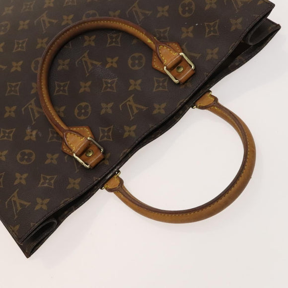 LOUIS VUITTON Monogram Sac Plat Hand Bag M51140 LV Auth 119040