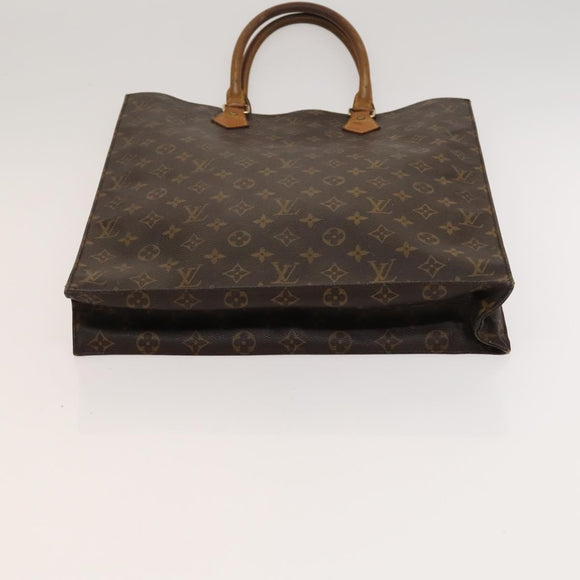 LOUIS VUITTON Monogram Sac Plat Hand Bag M51140 LV Auth 119040