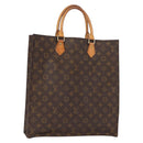 LOUIS VUITTON Monogram Sac Plat Hand Bag M51140 LV Auth 119041-1