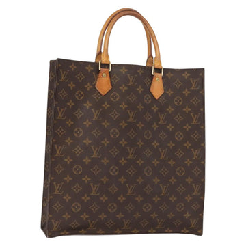 LOUIS VUITTON Monogram Sac Plat Hand Bag M51140 LV Auth 119041
