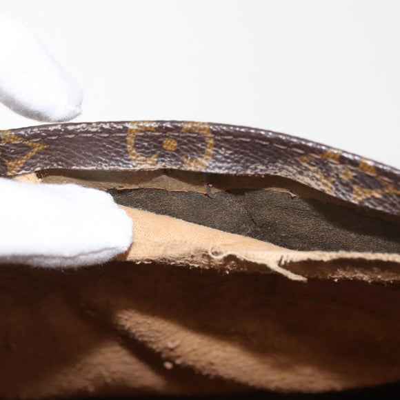 LOUIS VUITTON Monogram Sac Plat Hand Bag M51140 LV Auth 119041