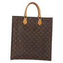 LOUIS VUITTON Monogram Sac Plat Hand Bag M51140 LV Auth 119041-3