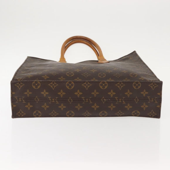 LOUIS VUITTON Monogram Sac Plat Hand Bag M51140 LV Auth 119041
