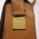 CELINE Macadam Canvas Shoulder Bag PVC Brown Gold Auth 119057-10