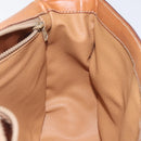 CELINE Macadam Canvas Shoulder Bag PVC Brown Gold Auth 119057-20