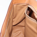 CELINE Macadam Canvas Shoulder Bag PVC Brown Gold Auth 119057-21