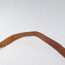 CELINE Macadam Canvas Shoulder Bag PVC Brown Gold Auth 119057-8