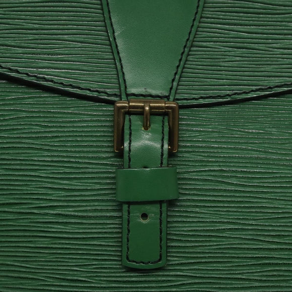 LOUIS VUITTON Epi Jeune Fille MM Shoulder Bag Green M52154 LV Auth 119058