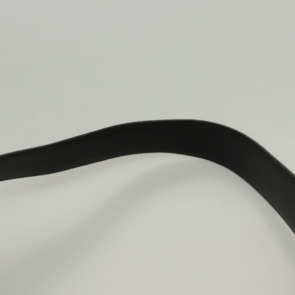 CELINE Macadam Canvas Shoulder Bag PVC Leather Black Gold Auth 119071