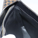 CELINE Macadam Canvas Shoulder Bag PVC Leather Black Gold Auth 119071-25