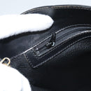 CELINE Macadam Canvas Shoulder Bag PVC Leather Black Gold Auth 119071-26