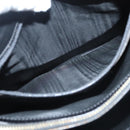 CELINE Macadam Canvas Shoulder Bag PVC Leather Black Gold Auth 119071-27